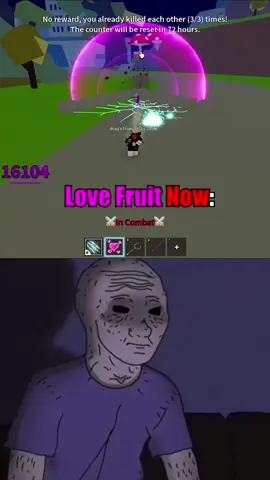 Love Fruit Then vs Now #bloxfruits #roblox #lovecombo #lovefruit #roblox #1v1 #trading #seaevent #fy #fyp #bloxfruit #30m #combo