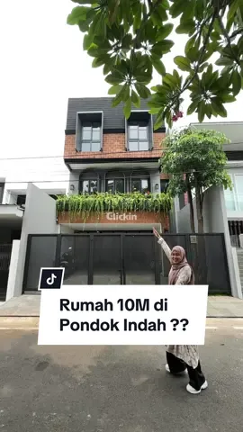 Rumah lebar 7 meter di Pondok Indah. Rumahnya 3,5 meter, ada rooftopnya 😍  More info hubungi @Clickin Indonesia yaaa!  #rumahjaksel #rumahdijual #dijualrumah #rumahpondokindah #fypシ 