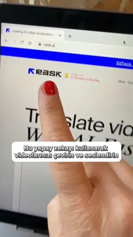 Bu yapay zekayı kullanarak videolarınızı çevirin ve seslendirin#yapayzeka #yz #teknoloji #raskai #tiktok #fyp #beniöneçıkart #sesklonlama 