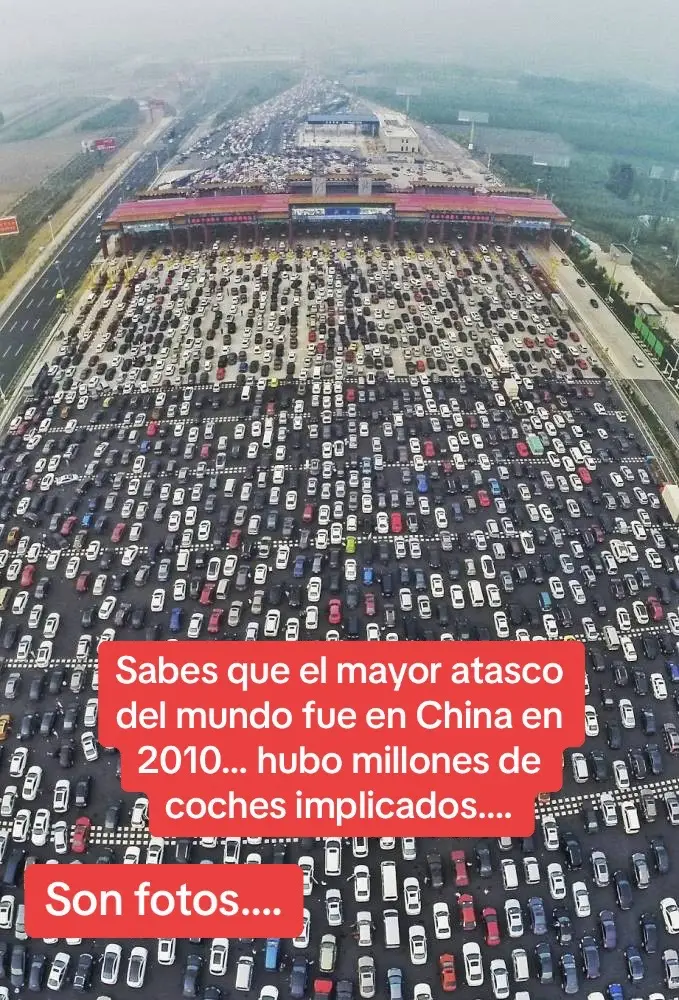 Sabes que el mayor atasco del mundo fue en China en 2010… hubo millones de coches implicados…#SabiasQue #AprendeEnTikTok #profesor #curiosidades #historia 