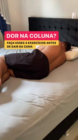 4 exercícios para destravar sua coluna antes de sair da cama  Orientações de séries e repetições no vídeo. Siga @milton.bergamaschi para mais dicas e exercícios para acabar com sua dor na coluna. #dormir #acordar #exercicios #dornacoluna