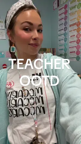 Teacher ootd 🫶🏼✨🩵 #teacher #teachersoftiktok 