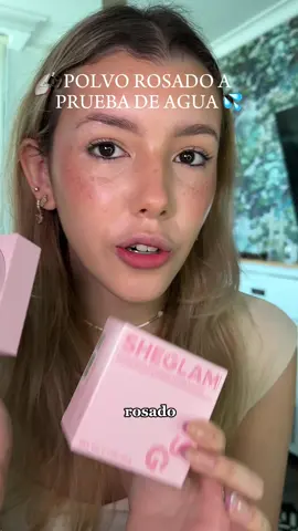 polvo rosado a base de agua de sheglam ✨💦☁️🙅🏼‍♀️ #reviewmaquillaje #affordablemakeup #maquillajeviral #makeupiregretbuying #sheglam #pinkpowder  