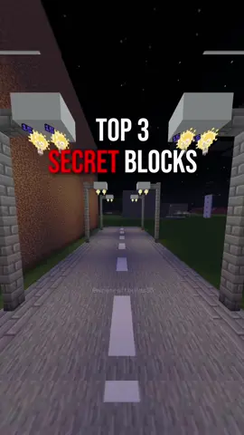 TOP 3 SECRET BLOCKS in Minecraft!😨😱  #Minecraft #minecrafttutorial #minecraftbedrock #minecraftpe #minecrafter 