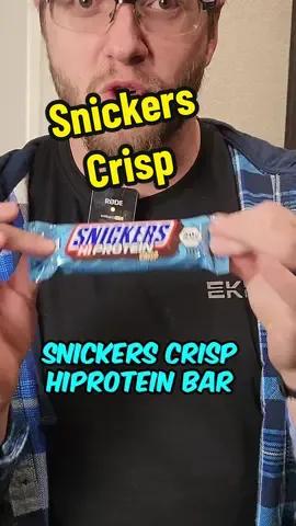 FFGF reviews Snickers Crisp Hiprotein Bar #proteinbarreview #proteinbar #formerfatguy #review #rating #tastetest #GymTok #FitTok #FoodTok #fyp #foryou 