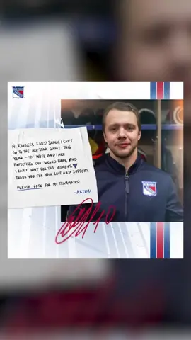#Panarin speaks 👀 (via @New York Rangers) #NHL #hockey #hockeytok #NewYork #Rangers 