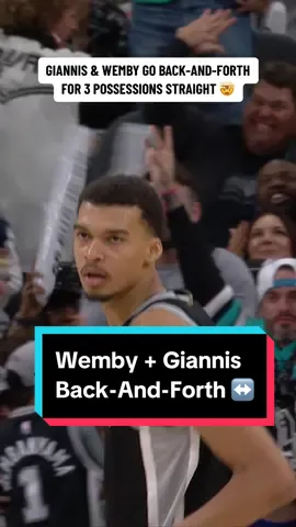 The first meeting of Giannis and Wemby did not disappont! 🤯 #NBA #VictorWembanyama #Giannis #battle 