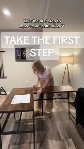 I’m taking steps to make the changes I need to improve my personal situation and it only cost me $94. #newyear #notstuckanymore #makingchanges #desksetup #realestate 