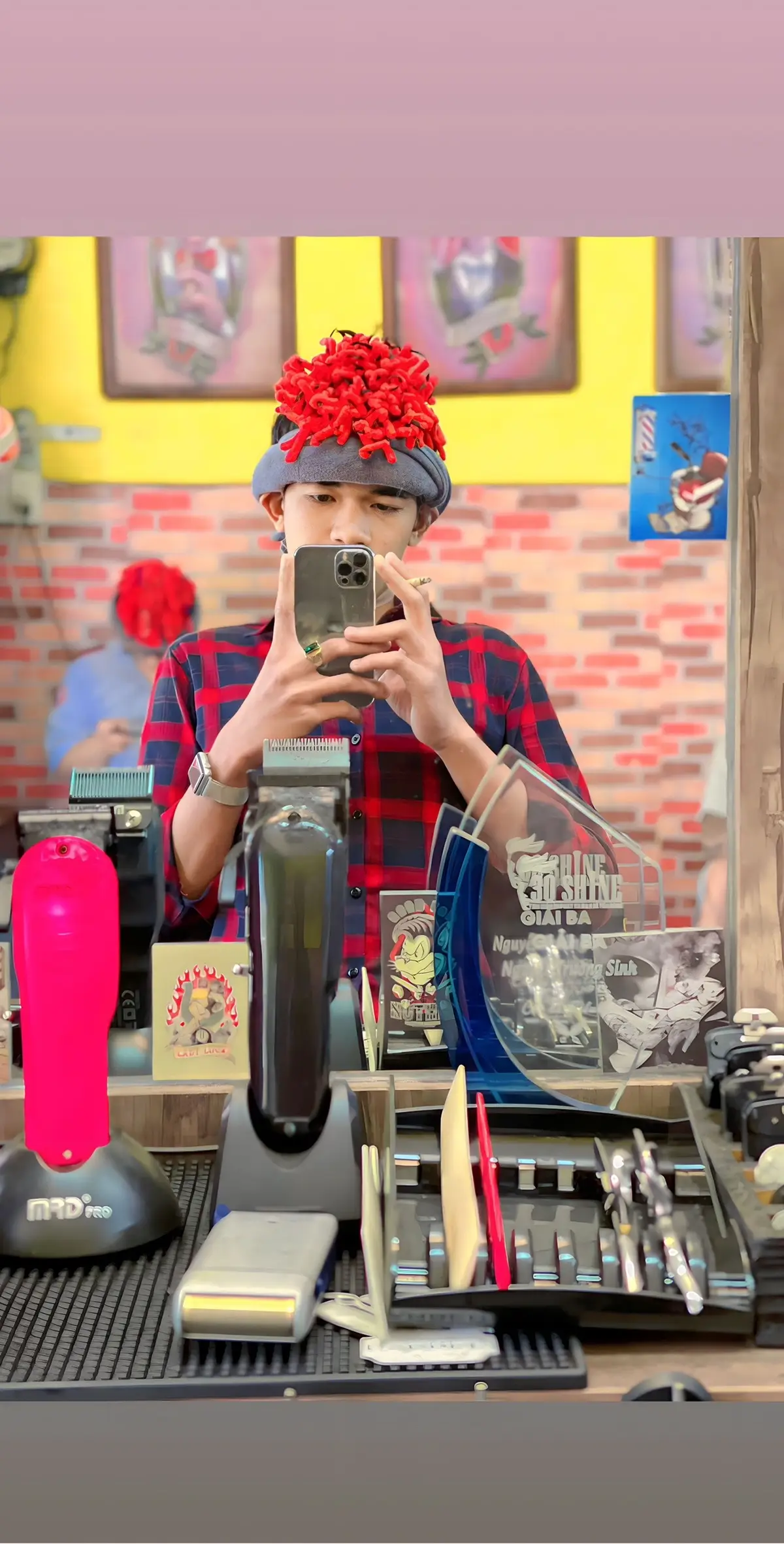Làm tóc ăn tết thoi🥰#fpy #xunghuong 