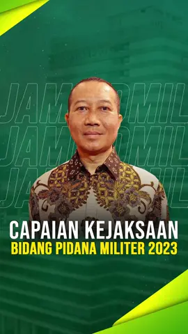 Jaksa Agung Muda Bidang Pidana Militer (JAM PIDMIL) memiliki tugas untuk menyelesaikan perkara koneksitas, yaitu perkara yang pelakunya terdiri dari dua komponen (sipil dan militer). Sepanjang tahun 2023, JAM PIDMIL telah menangani 3 perkara dengan 1 perkara meningkat ke tahap penyidikan.
  
 #KejaksaanRI #KejaksaanTegas #JaksaAgung #STBurhanuddin #JaksaAgungSTBurhanuddin #KejaksaanTegas #KejaksaanTakPandangBulu
