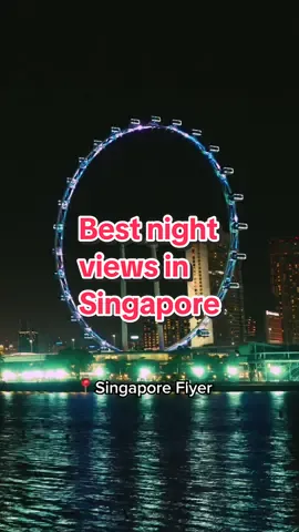 At night, the city takes on a different vibe 🪩  Save these spots for the best night views in Singapore:  📍Marina Bay Sands  📍Singapore Flyer  📍Gardens by the Bay  📍Downtown Core  📍Boat Quay 📍Esplanade  📍Merlion Park  #VisitSingapore #Singapore #TravelTok #NightTok 
