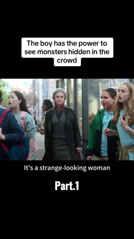 The boy has the power to see monsters hidden in the crowd #film #tiktok #movie 