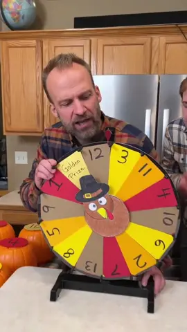 Turkey Wheel of Fun 🦃 Dad and family play a super fun wheel spin game for some great prizes. A wonderful game for family holiday gatherings. (for entertainment)#kezzy #kezzygaming #christmascountdown #explor #trending #christmasgames #familychallenge #thanksgiving #foryou #challenge #fyp #funny 