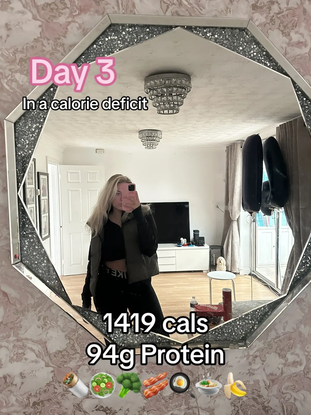 Day 3 of being in a calorie deficit for weight loss.  #highprotein #caloriedeficit #weightloss #fulldayofeating #whatieatinaday #caloriedeficitmeals #ibs #fatloss #fyp #foryou