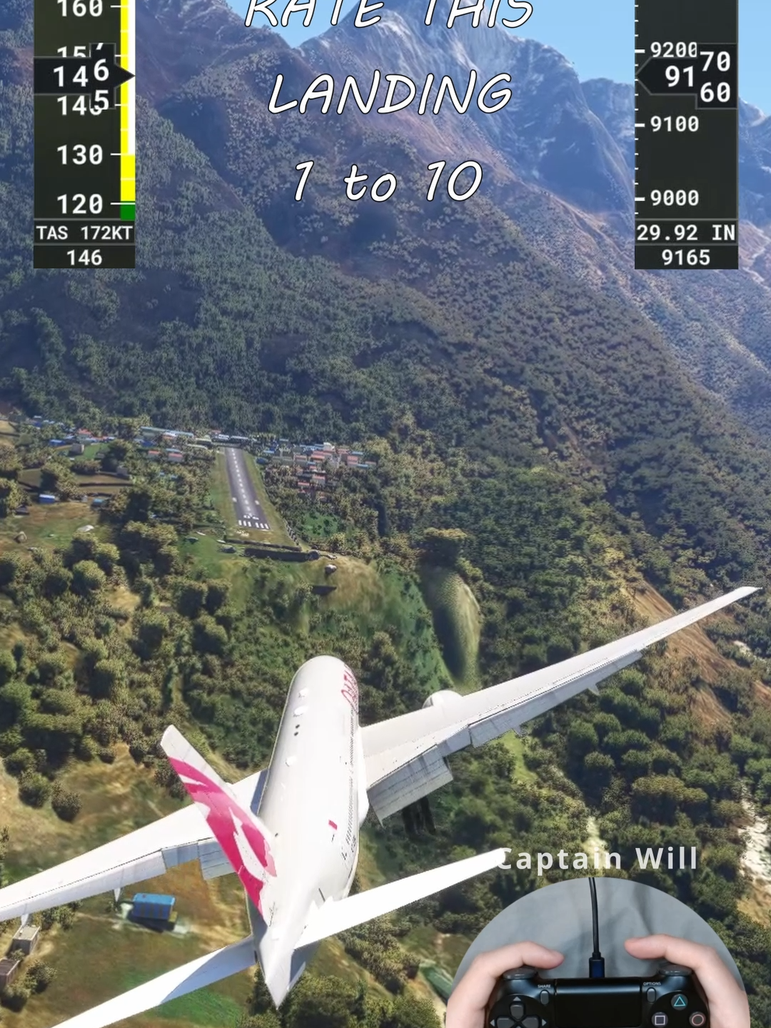 Pilot Attempts World’s Most Dangerous Slip to Land at Lukla in 777 - Microsoft Flight Simulator 2020 #msfs2020  #flightsimulator  #flightsim  #landing  #aviation  #aviationlovers  #boeing  #boeing777  #777  #lukla  #nepal  #pilot  #captain