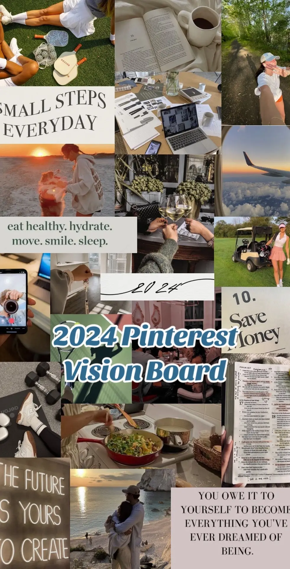 Digital vision board with pinterest 