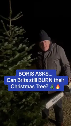 Weilding a chainsaw, Boris Johnson asks whether Brits are free to BURN their Christmas tree. Read about it in the Daily Mail🎄🔥  #borisjohnson #bojo #boris #dailymail #fyp #news #christmas #christmastree #newyears #newyearsresolution #freedom #freechoice #freespeech 