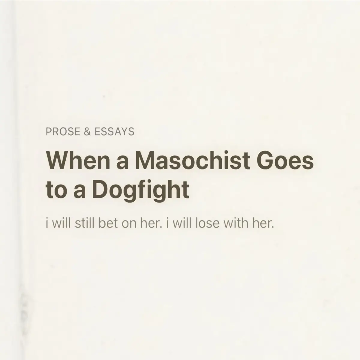 HELLOOO thank u guys for sticking with me for a WHOLE YEAR on this account! happy anviersary! this is on my substack as well! alt title: when a daughter goes to a dogfight :,) #poem #poetry #poet #poems #persianpoetry #poets #ibetonlosingdogs #dogpoetry #poetryslideshow 