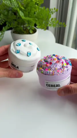 Milk & Cereal Slime Duo + Much more has JUST dropped! Shop now and take 20% off your entire order with code “NEWYEAR” enter code at checkout at slimeobsidian.com or link in bio #fyp #slime #satisfying #asmr 