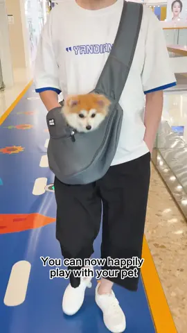 Pet sling carrier #backpack #bag #catsoftiktok #portable #pets #cat #dog #flypシ #foryourpage 
