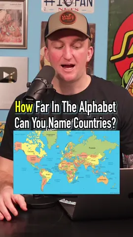 HOW FAR CAN HE GO?! Name Countries By Alphabet! #fyp #countries #world #alphabet #abc 