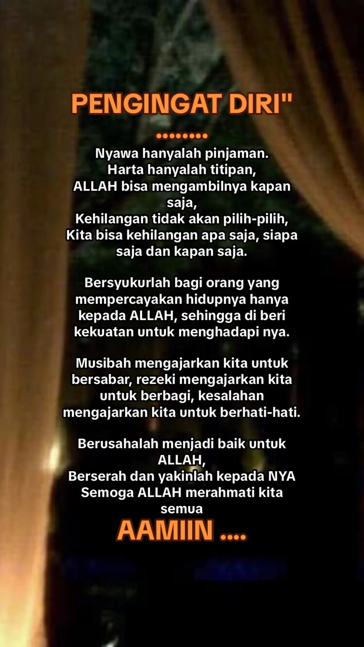 Pengingat diri, semua hanyalah titipan #selfreminderislamic #katabijakislami #motivasiislami #quotesislamic🖤 #katakatabijakkehidupan 