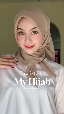 hijab square tutorial for daily🦢🫧         @Hi.Hijabinaja #hijabtutorial  