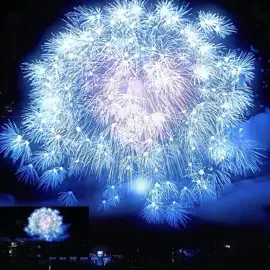 Such a beautiful blue giant fireworks, of course, you should come and watch it with your most important and important friends#fyp #foryou #fireworkshow 