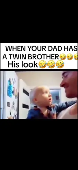 This baby is so confused lol dad has a twin brother😂😂🤣😂☠️ #fyp #funnyvideos #funnybaby #funnymoments #funnycomedy #funnyclip #funnyhumor #funny #comedy #laughing #comedia #humor #dad #daddy #dads #friends #friendship #dad #daddy #kids #celebrity #blogger #influencer #fyf #explore #discover 