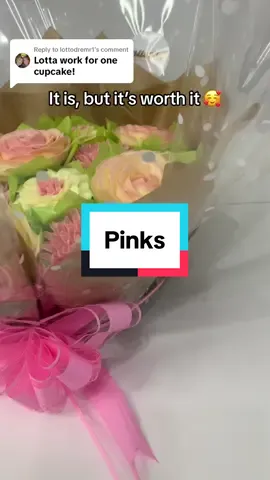 Replying to @lottodremr1 It is, but its worth it for the end result 🤩 #cupcakebouquet #cakestuff #debbiebakes #caketok #cupcakeoftheday #cakegifts #cake #cupcake #buttercreamartist #Scotland #pinkflowercupcakes #flowercupcakes 