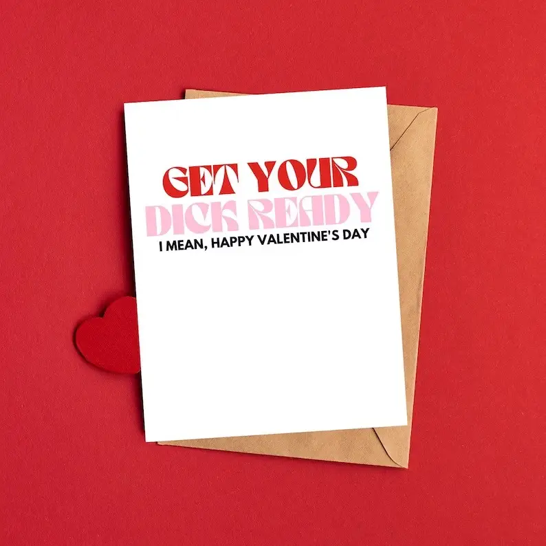 Valentine’s Day Cards are flying off the shelves💘 Thank you all so much for being prepared and ordering early.  Also, I am not responsible for unwanted pregnancy, STI’s, or lost mail.  Thank you for coming to my Ted Talk & happy humping 😉 #valentinesdaycard #dirtyvalentine #galentinescard #galentinesday #valentines2024 