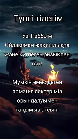 Түңгі тілек! Қайырлы түн! #аллатүнніңтыныштығынберсін #қайырлытүн #🌙✨