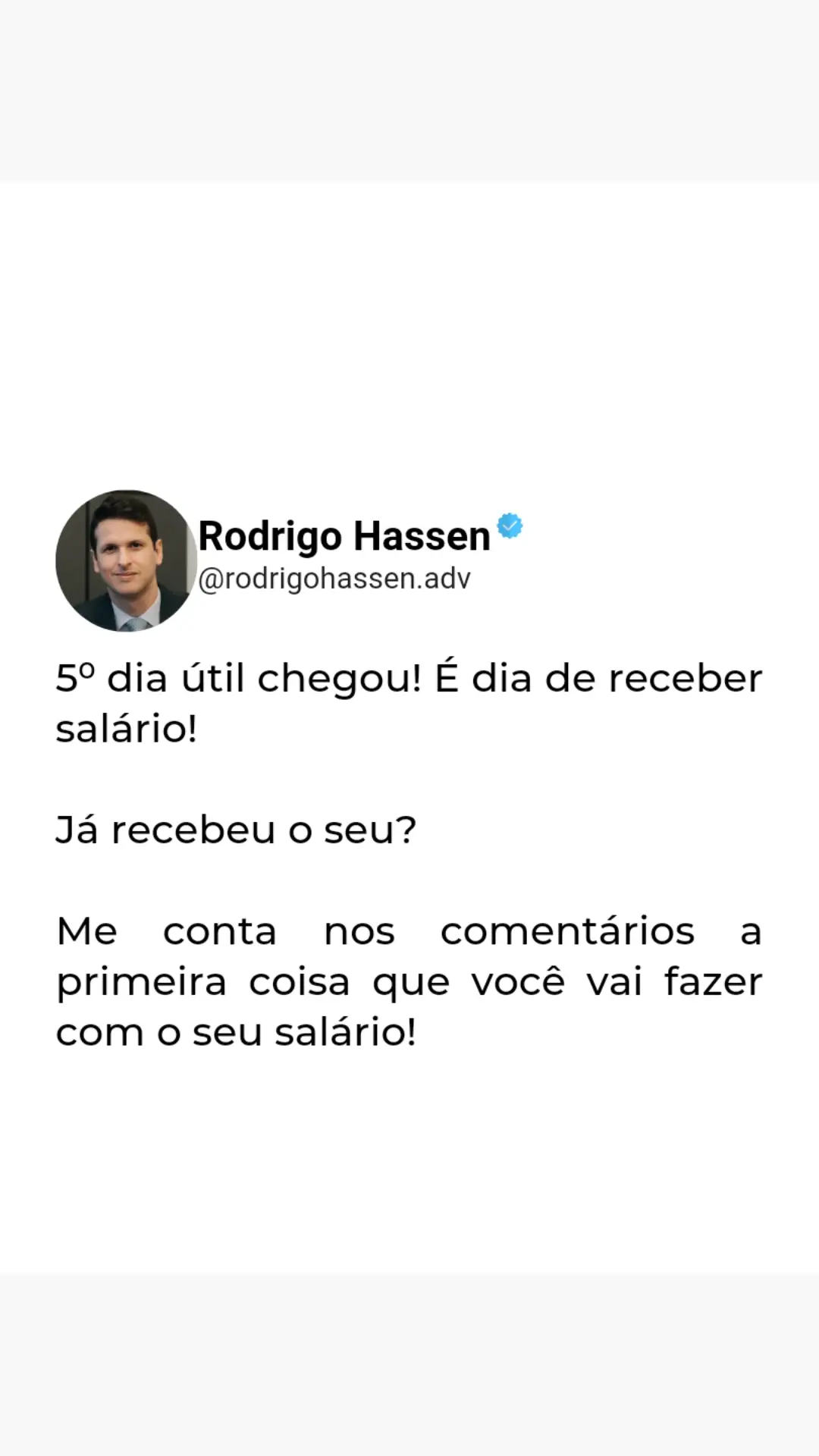 O saláro de dezembro/2023 tem que ser pago até hoje, 06/01/2024. E o patrão não pode pagar depois, pois as contas não esperam.