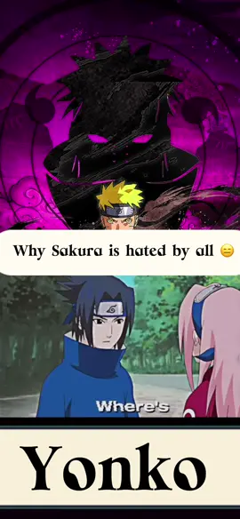 The reason everyone hates sakura 😑 #naruto #sauske #sakura #anime 