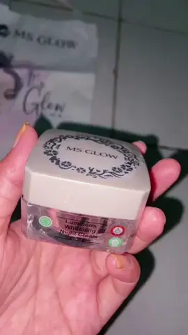 MS GLOW  LUMINOUS WHITENING NIGHT CREAM 12gr #skincare #nightcream 