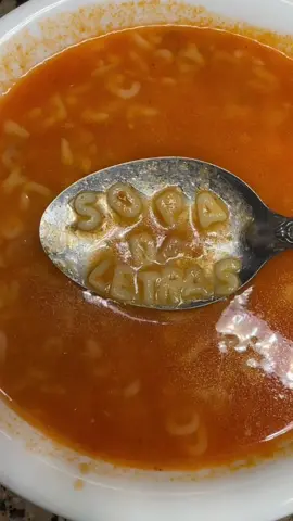 Alphabet soup, so simple, yet so good! #basiccooking #alphabetsoup #sopadeletras #tomatosoup #cooktok