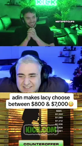 adin makes lacy choose between $800 & $7,000😳 || #adinross #lacy #kickstreaming 