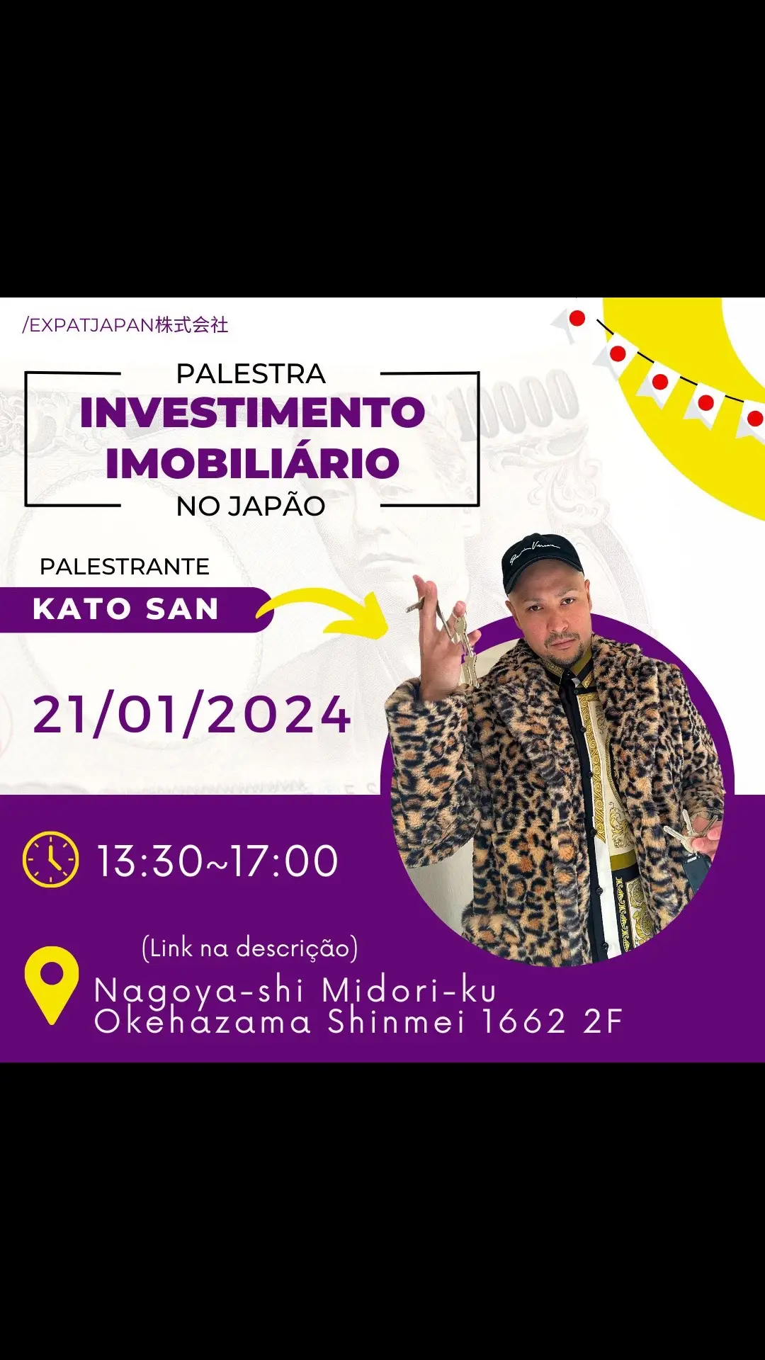 TEMOS APENAS MAIS 10 VAGAS, RESERVE A SUA AGORA MESMO NOS COMENTÁRIOS QUE ENVIAREMOS UMA MENSAGEM! PALESTRA DIA 21-01-2024 EM NAGOYA ✅💥 #investimentoimobiliário #vidanojapão #casanojapão #brasileirosnojapão #morandonojapão 