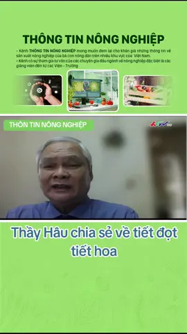 Thầy Hâu chia sẻ về tiết đọt và tiết hoa #thongtinnongnghiep #WhatToPlay #hoasaurieng #sầuriêng