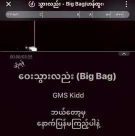 ေဝးသြားလည္း-Big Bag#ဝေးသွားလည်း #foryou #tiktokmyanmar #coversong #ကာရာအိုကေ🌹🎤🎧♥️ #ဆိုကြမယ် 