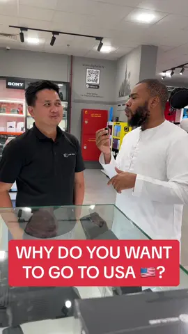 Why go to the united states? #dubaitiktok #americanindubai #dubailife #philippinestiktok #streetinterview 