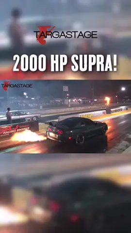 2000 HP Toyota Supra HUGE Anti Lag Backfire! #supra #antilag #toyotasupra #gtr #supramk4 #jdm #tiktok #trending #targastage 