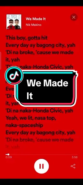 We Made It #fyp #fypシ #lyrics #fulllyrics #spotify #trending #viral 