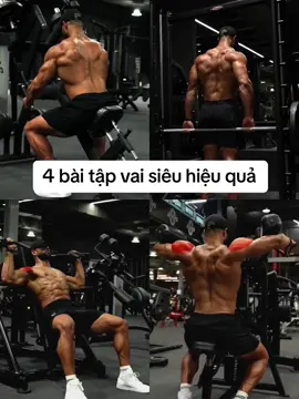 4 bài tập vai siêu hiệu quả #baitapgym #gym #gymer 