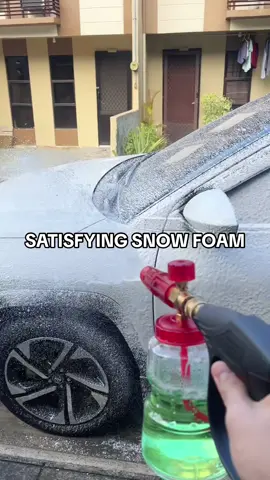 Satisfying snow foam wash 🚙 #carcareproducts #carwashcleaningproducts #cleaningcar #carwash #detailing #snowfoam #cars #satisfyingvideos #foamcannon #autodetailing #carcleaning #foamwash🚙  #affiliatemarketing #tiktokfinds #tiktokbudol #fyp 