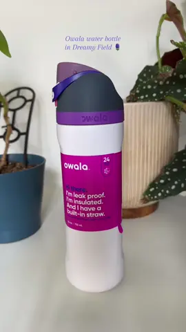My new emotional support water bottle 🥹 i love her 💜 #owalawaterbottle #owala24oz 