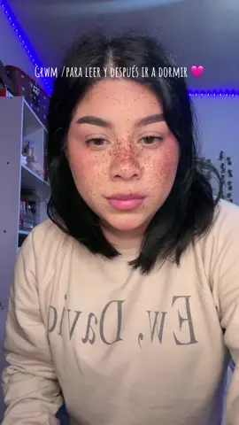 Grwm para leer y despues a dormir 🩷🫶🏻 #parati #creadoresdecontenido #dennisevillagran #typ #beautyblogger #grwm 