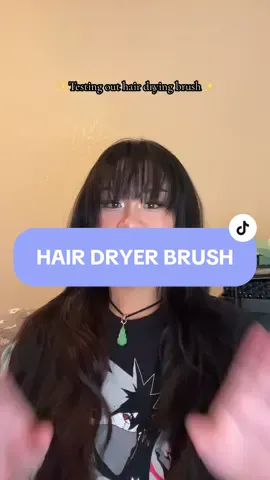 Shes large and in charge #hairdryerbrush #beautimeterhairdryerbrush #tiktokmademedoit #bangstutorial 