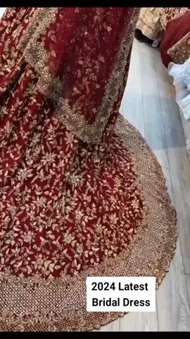 2024 Latest bridal dresses collection#Beautiful Heavy bridal maxi#Beautiful Embroidered dress with matching embroidered hand bag #viralvedio #1millionviews #trendingvideo #Foryoupage #newdesign2024  #Designer Dress