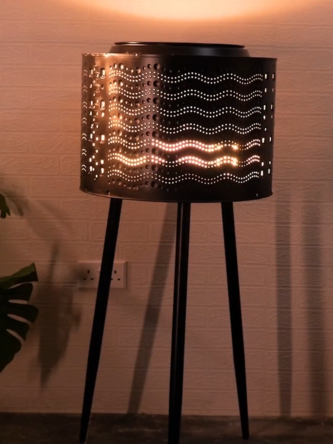 Repurposing a Destroyed Washer into Stunning Lamp! #decoration #homedecor